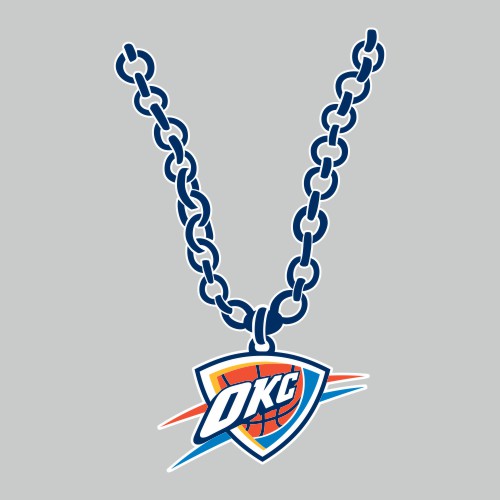 Oklahoma City Thunder Necklace logo iron on paper